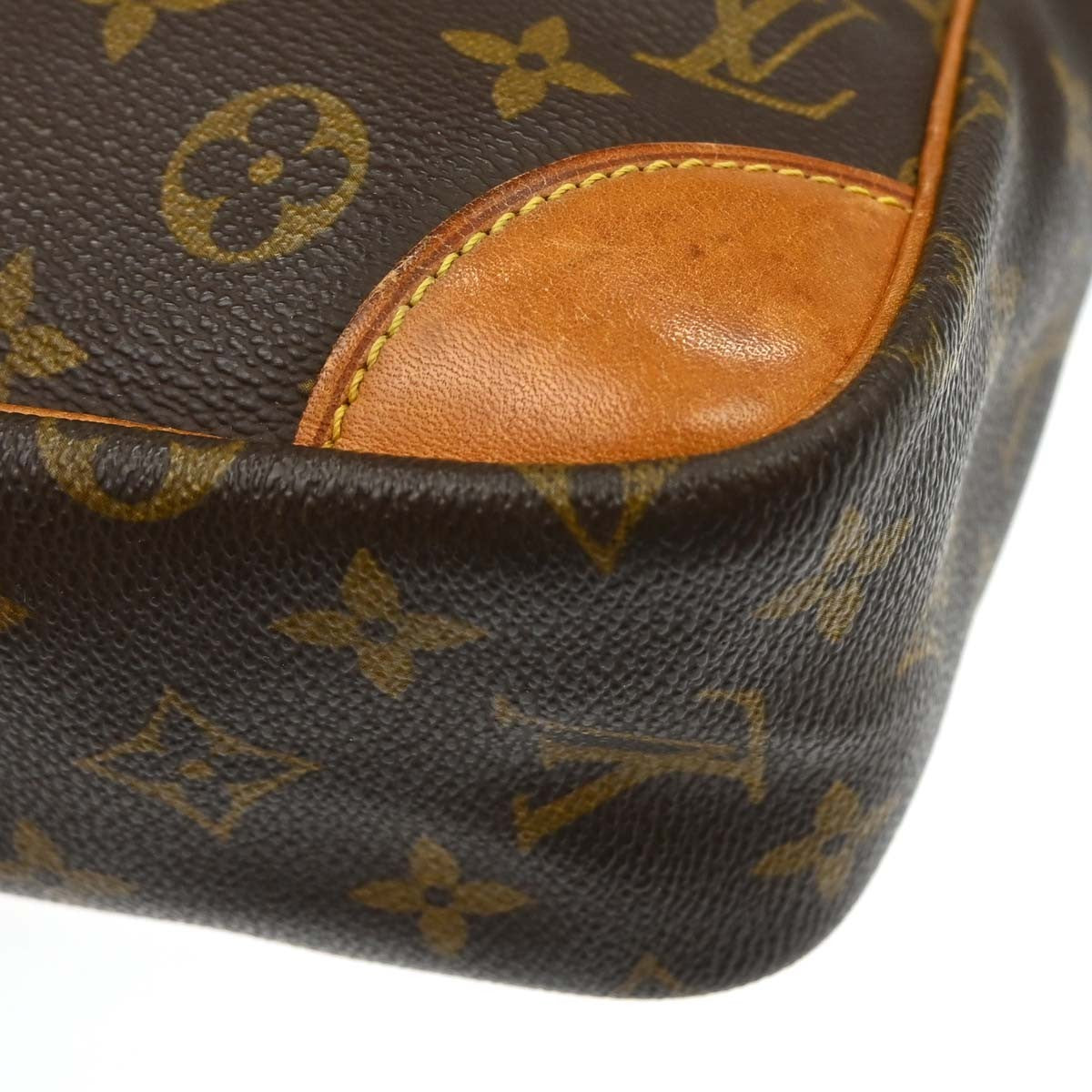 Louis Vuitton Danube Handbag Monogram Canvas Brown Canvas Shoulder Bag Bag (Pre-Owned)
