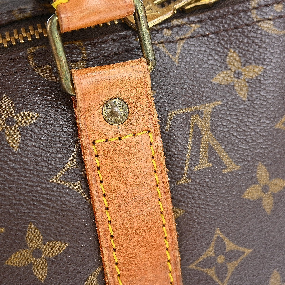 Louis Vuitton Keepall Bag Monogram Canvas Brown Canvas Travel Bag Bag (Pre-Owned)