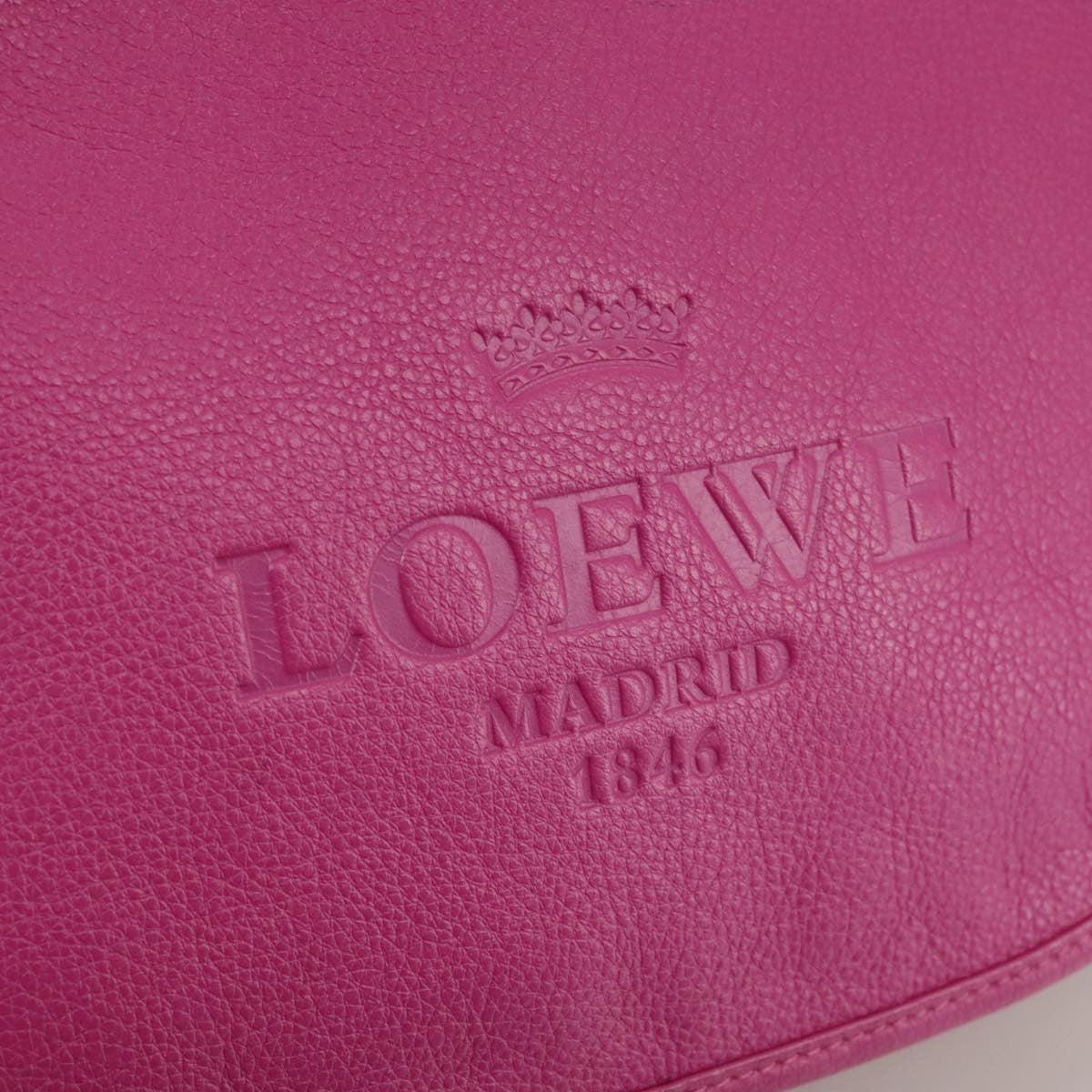 Loewe Heritage Messenger Leather Pink Leather Shoulder Bag Bag (Pre-Owned)