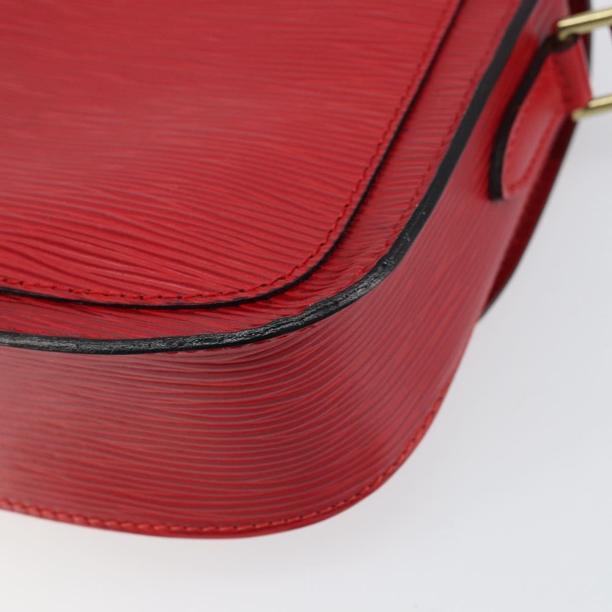Louis Vuitton Saint Cloud Handbag Epi Leather Red Leather Shoulder Bag Bag (Pre-Owned)