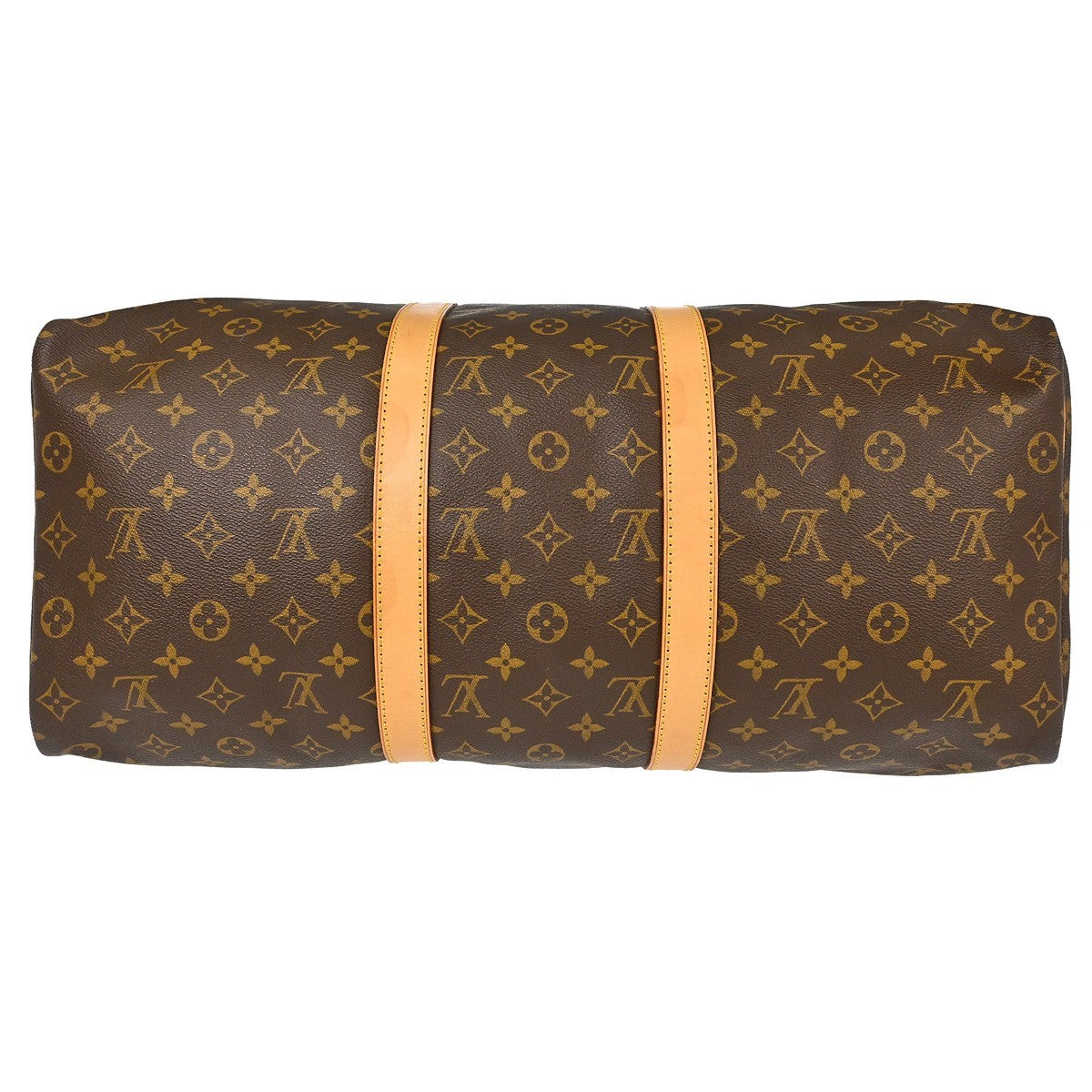 Louis Vuitton Keepall Bag Monogram Canvas Brown Canvas Travel Bag Bag (Pre-Owned)
