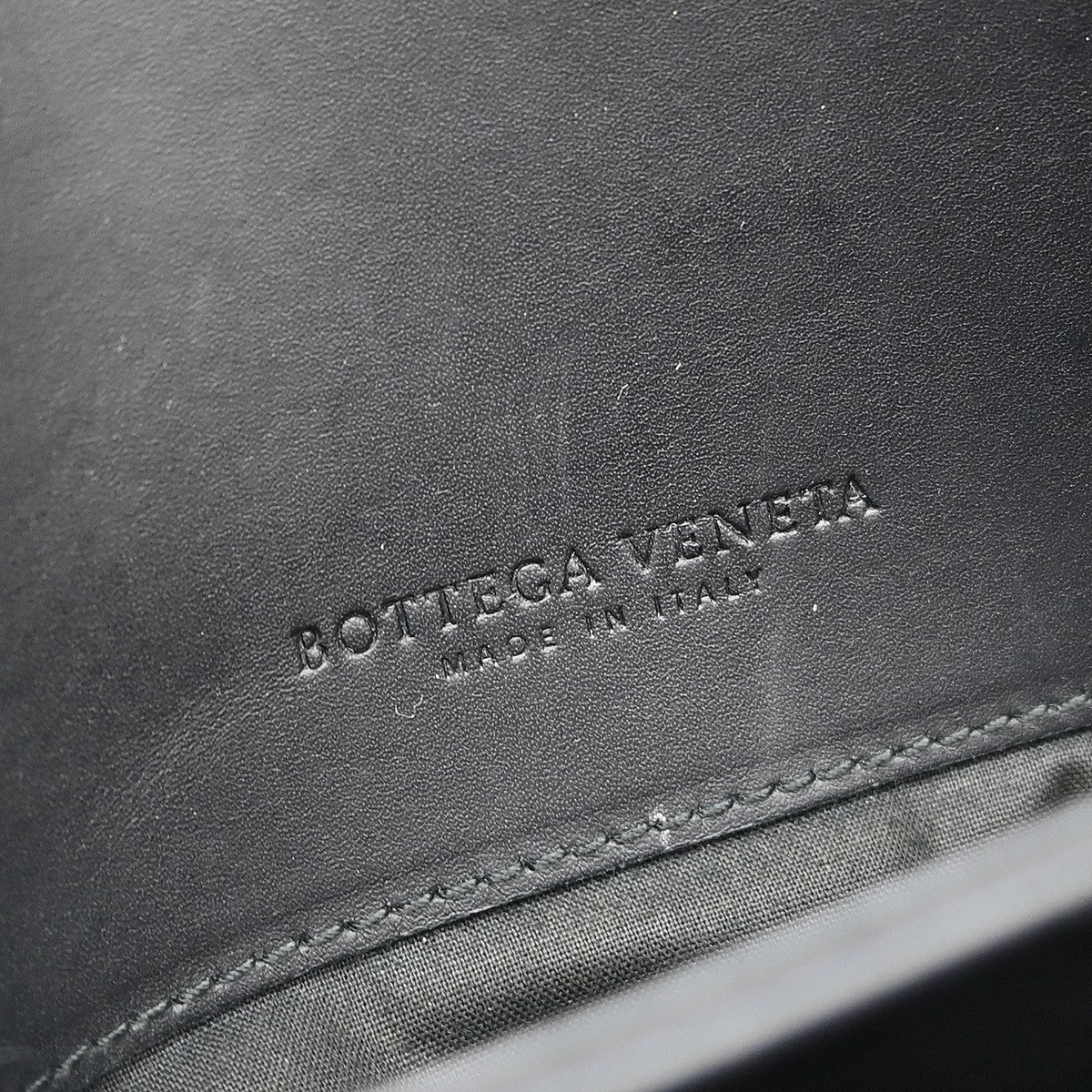 Bottega Veneta Envelope Briefcase Intrecciato Nappa Black Leather Briefcase Bag (Pre-Owned)