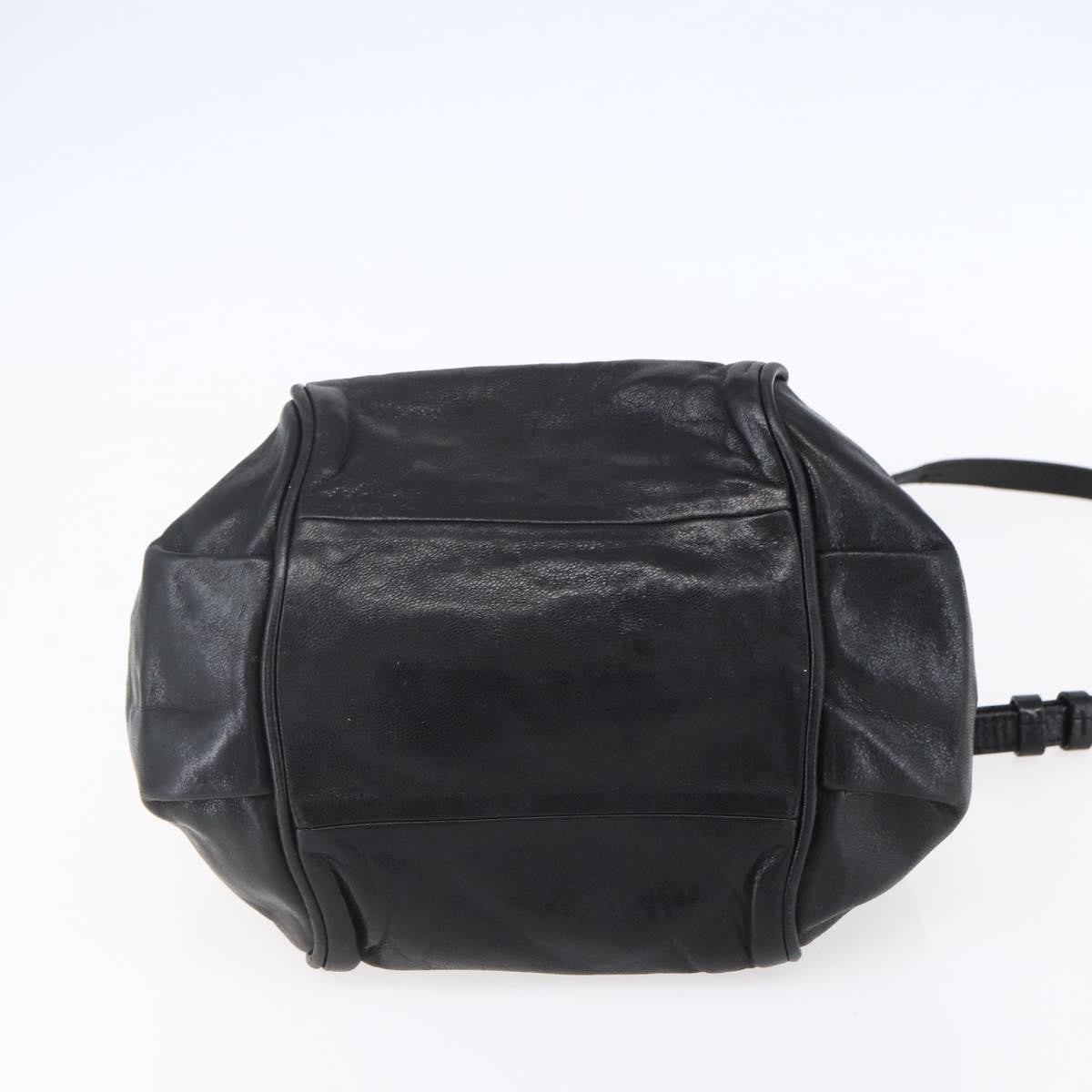 Chloe Ethel Handbag Leather Black Leather Handbag (Pre-Owned)