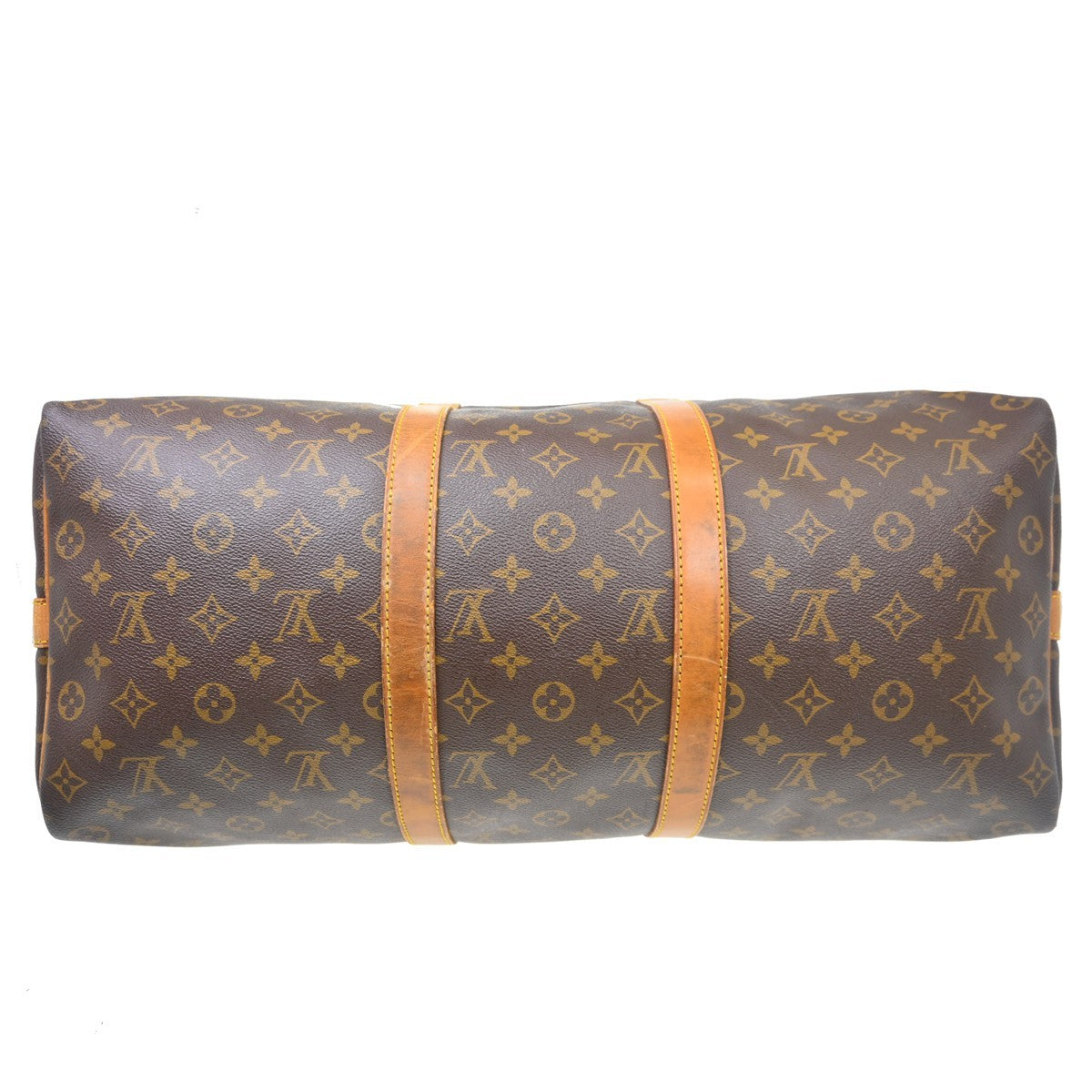Louis Vuitton Keepall Bandouliere Bag Monogram Canvas Brown Canvas Travel Bag Bag (Pre-Owned)