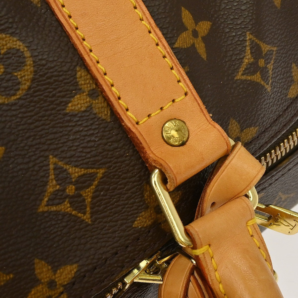 Louis Vuitton Keepall Bag Monogram Canvas Brown Canvas Travel Bag Bag (Pre-Owned)