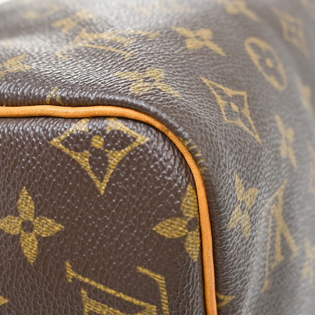Louis Vuitton Speedy Handbag Monogram Canvas Brown Canvas Handbag (Pre-Owned)