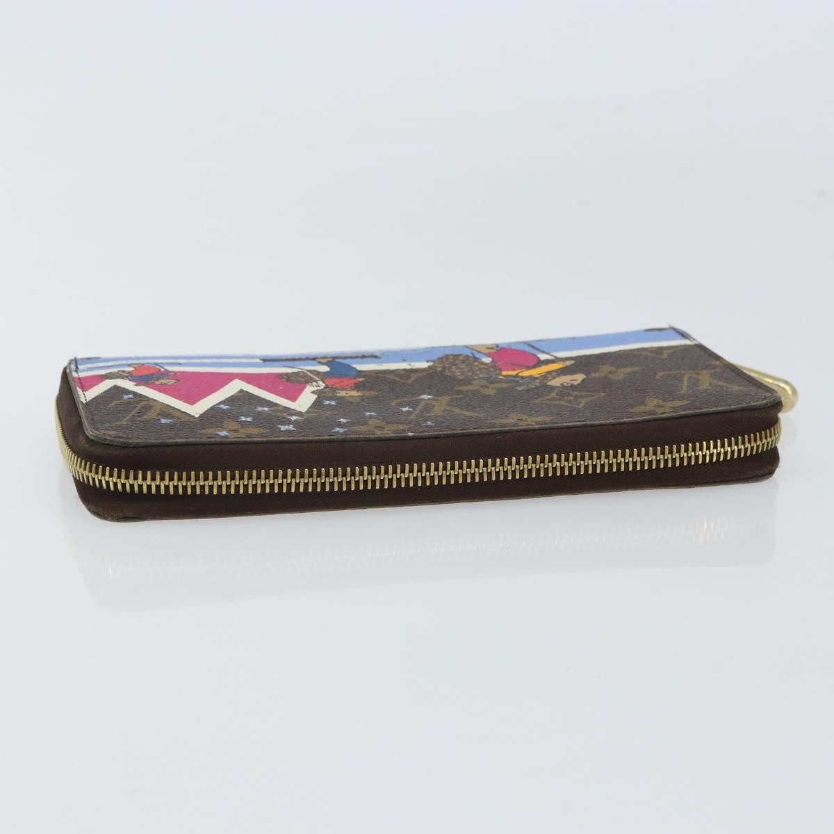 Louis Vuitton Zippy Wallet Canvas Brown Canvas Wallets Accessory (Pre-Owned)