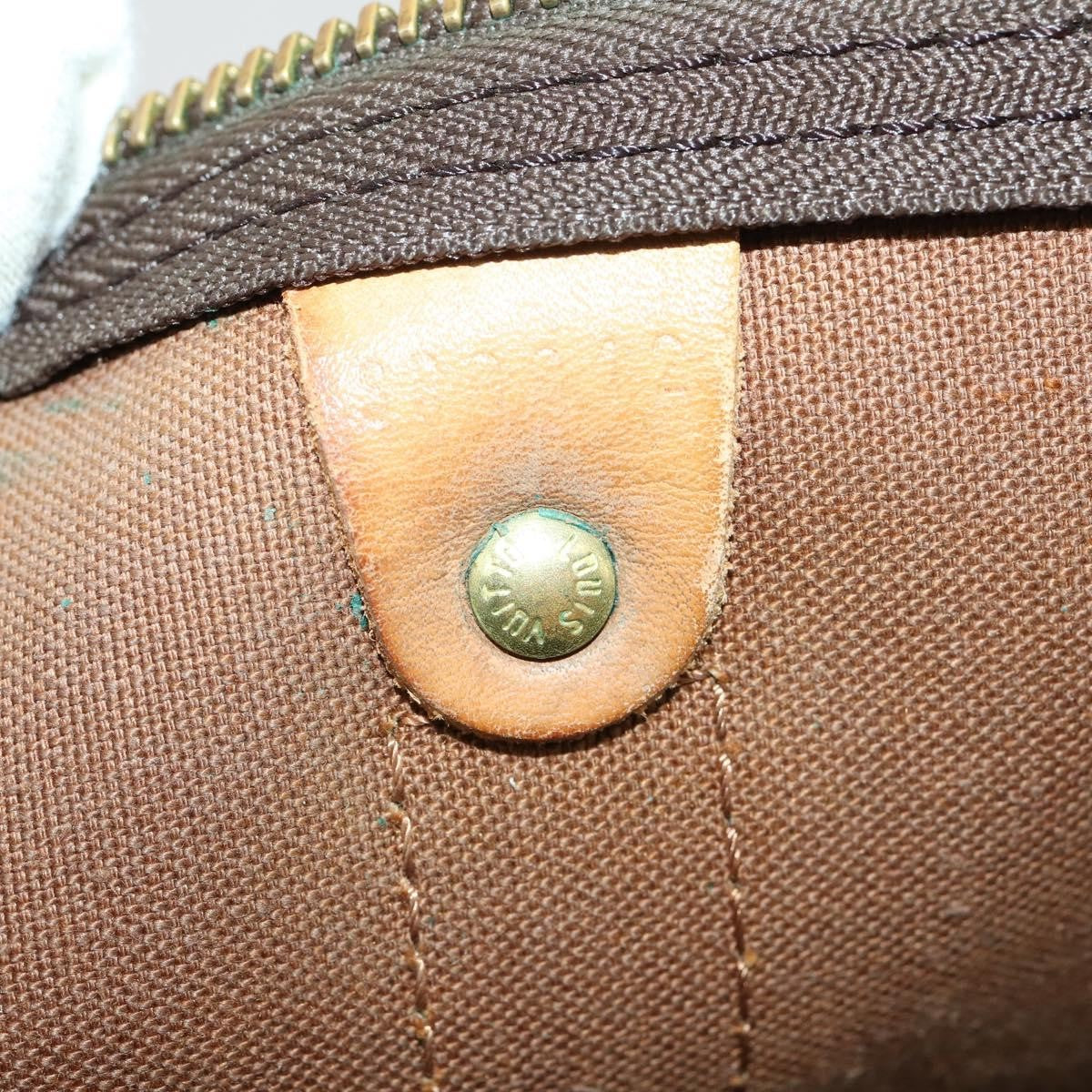 Louis Vuitton Keepall Bag Monogram Canvas Brown Canvas Travel Bag Bag (Pre-Owned)