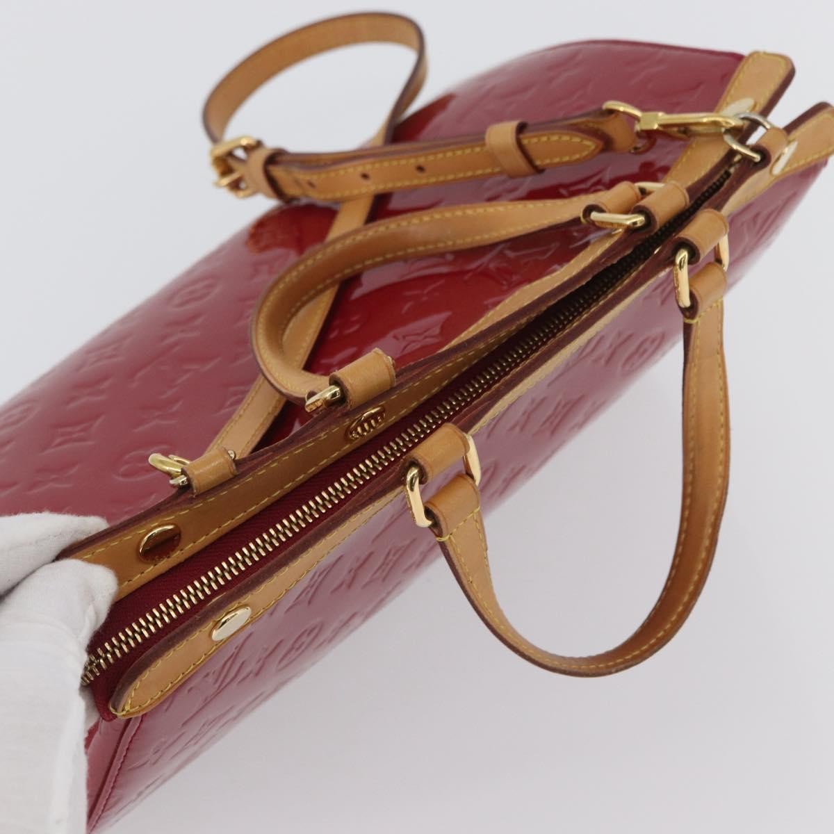 Louis Vuitton Blair Monogram Vernis Pink Patent_Leather Handbag (Pre-Owned)