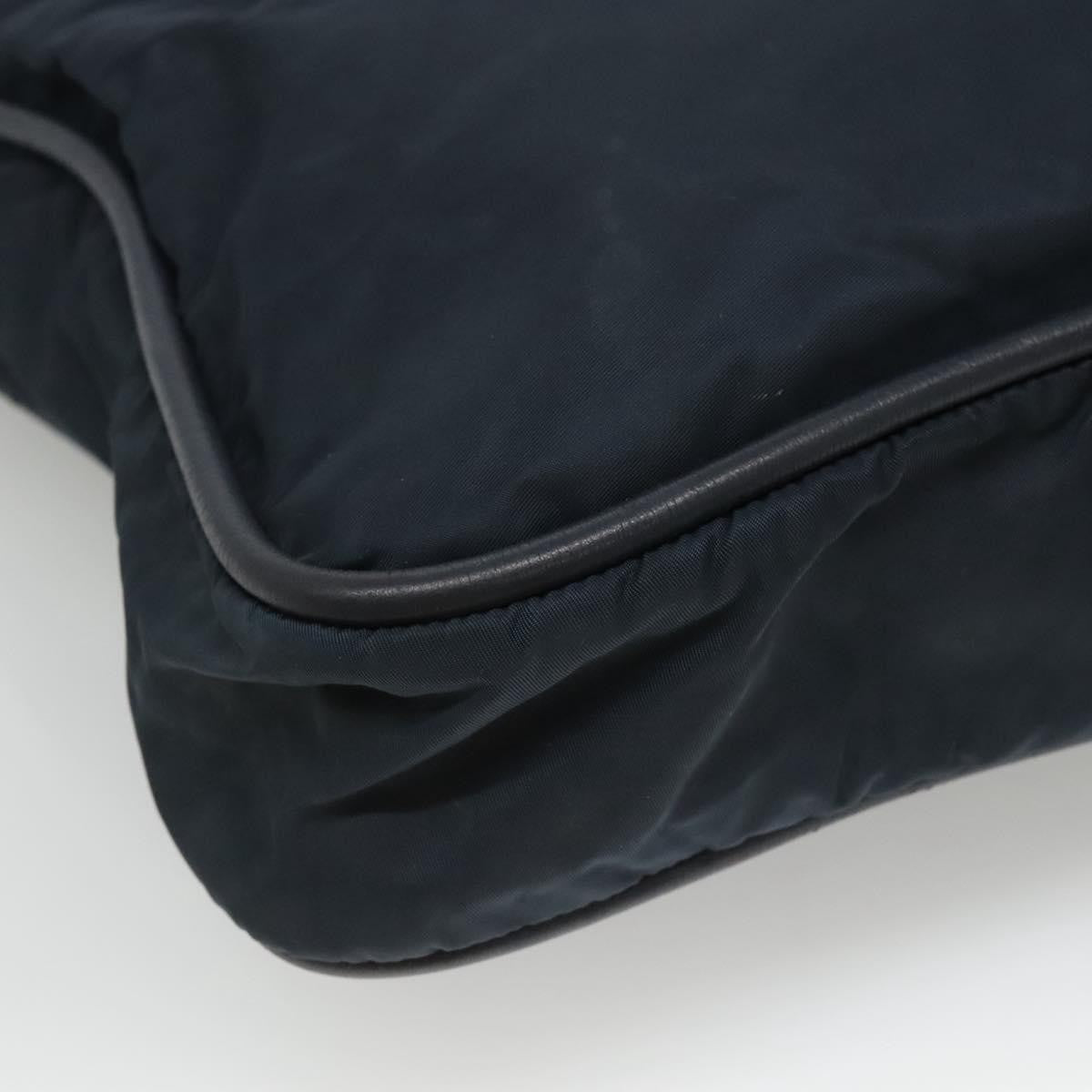 Celine Circle Logo Handbag Nylon Navy Nylon Tote Bag Bag (Pre-Owned)