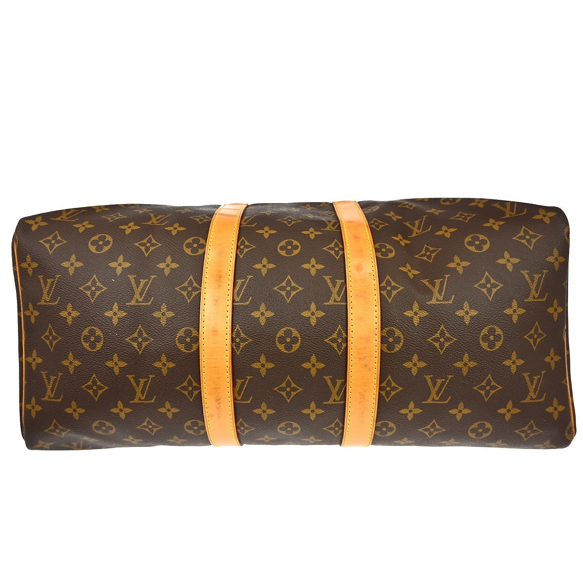 Louis Vuitton Keepall Bag Monogram Canvas Brown Canvas Travel Bag Bag (Pre-Owned)
