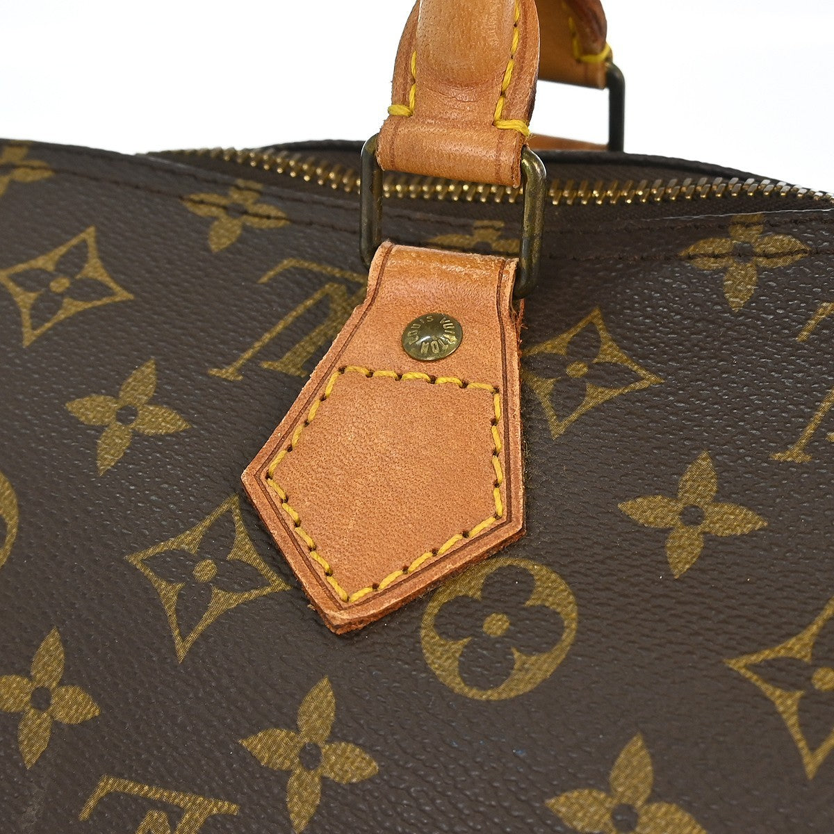 Louis Vuitton Speedy Handbag Monogram Canvas Brown Canvas Handbag (Pre-Owned)