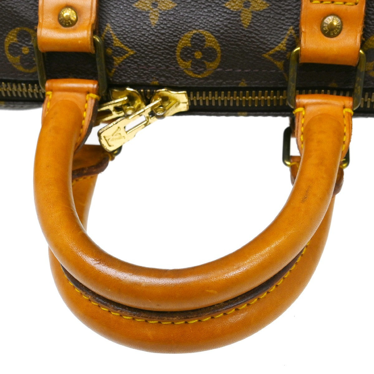 Louis Vuitton Keepall Bag Monogram Canvas Brown Canvas Travel Bag Bag (Pre-Owned)