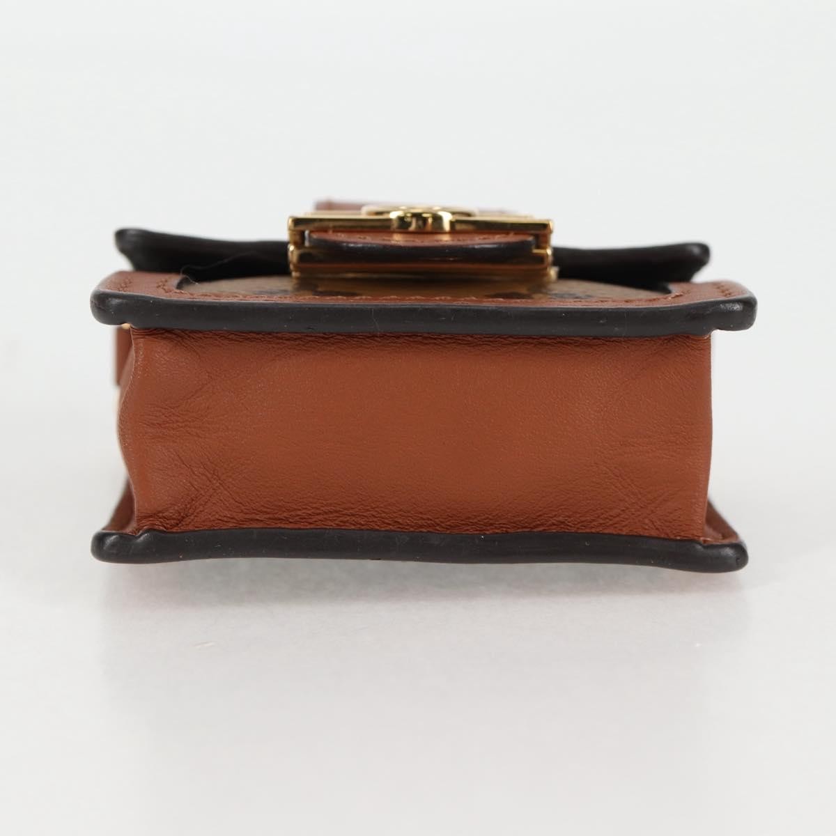 Louis Vuitton Dauphine Chain Wallet Reverse Monogram Canvas Brown Canvas Bag (Pre-Owned)