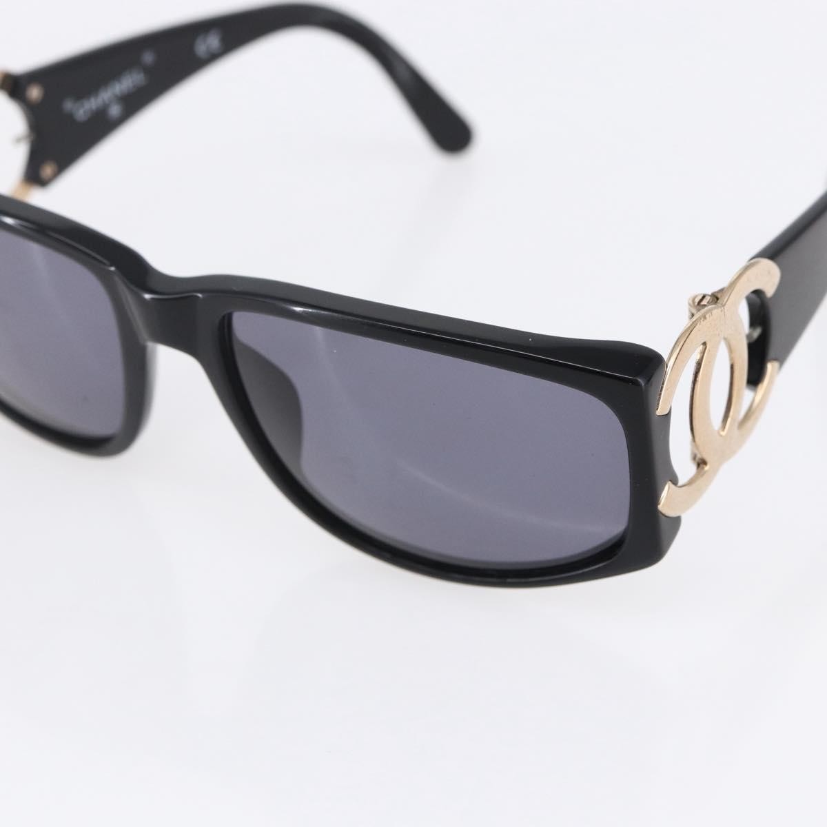 Chanel Logo Cc Sunglasses Plastic Black Plastic Sunglasse Accessory (Pre-Owned)