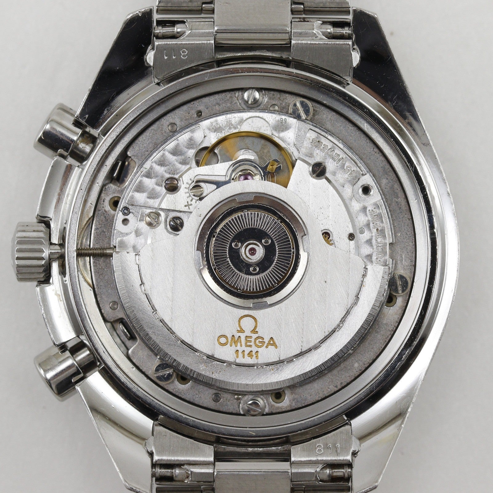 Omega Speedmaster Michael Schumacher Chronograph Automatic Watch Stainless Steel Watch (Pre-Owned)