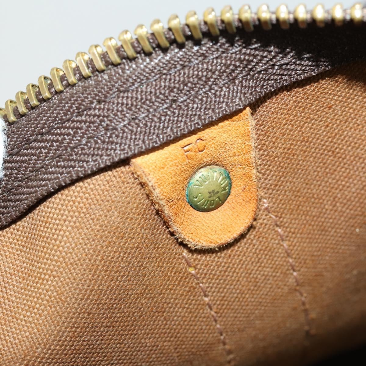 Louis Vuitton Keepall Bag Monogram Canvas Brown Canvas Travel Bag Bag (Pre-Owned)