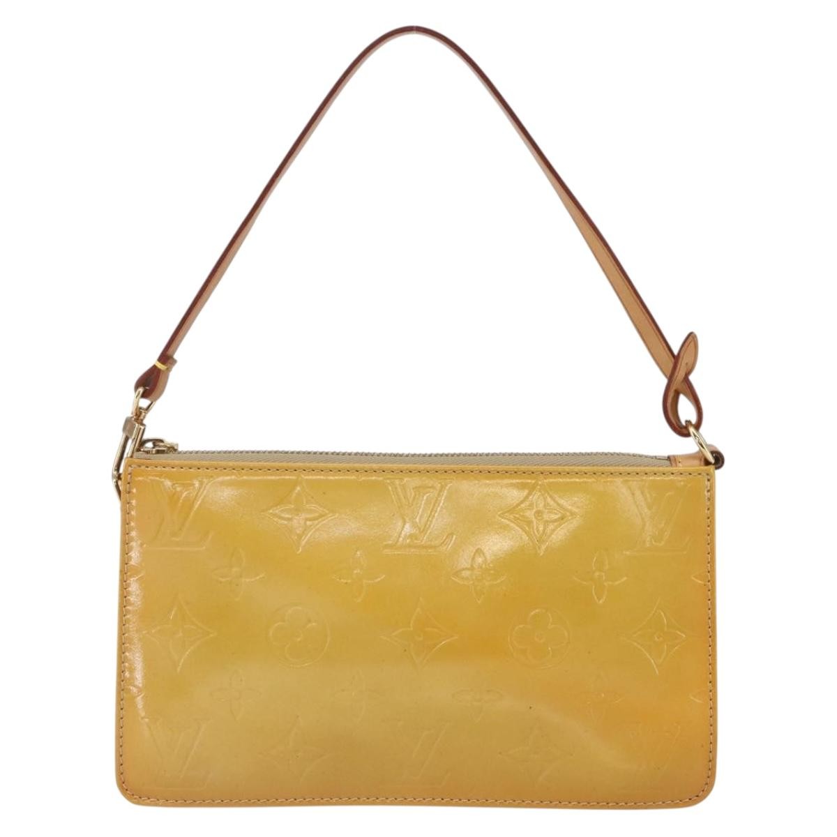 Louis Vuitton Lexington Pochette Monogram Vernis Beige Patent_Leather Clutche & Pouche Bag (Pre-Owned)