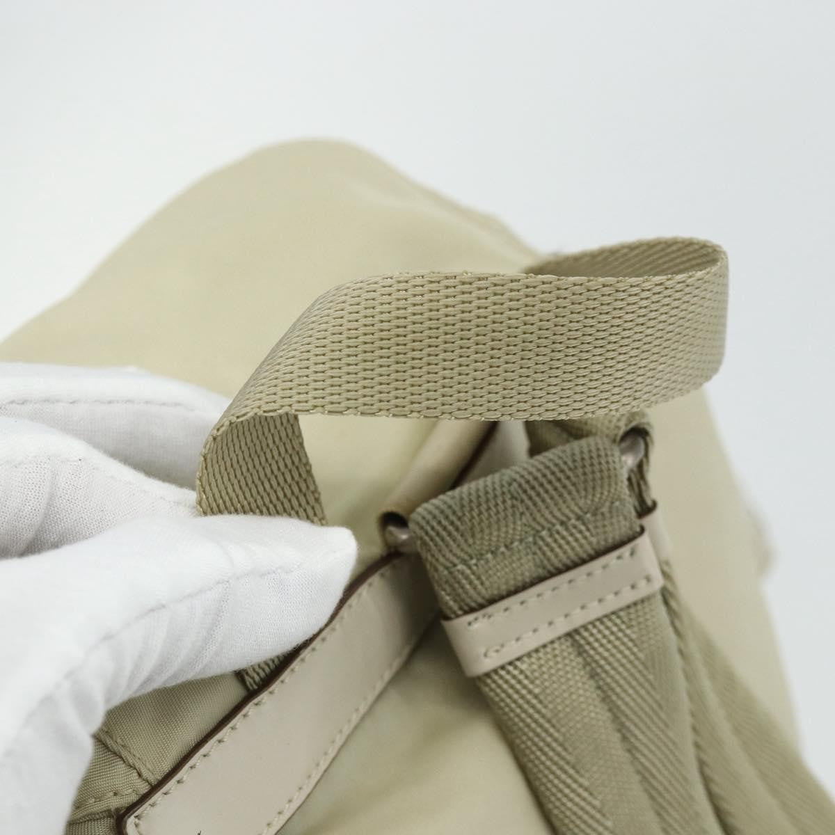 Prada Sac À Dos Re-Nylon Nylon Beige Nylon Backpack Bag (Pre-Owned)