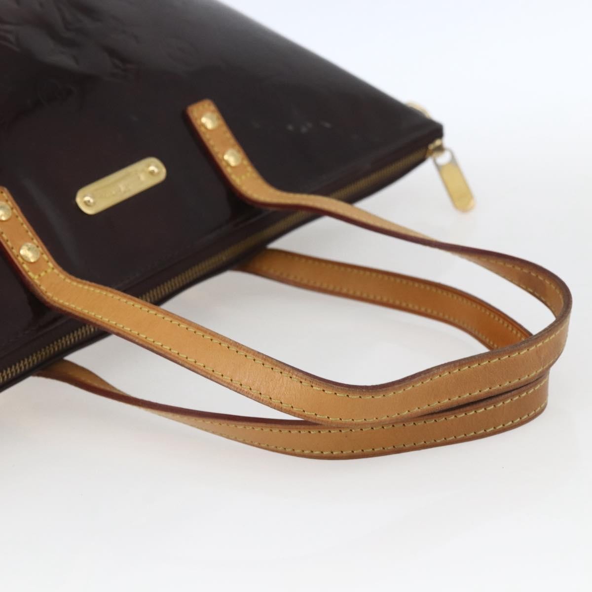 Louis Vuitton Bellevue Handbag Monogram Vernis Brown Patent_Leather Tote Bag Bag (Pre-Owned)