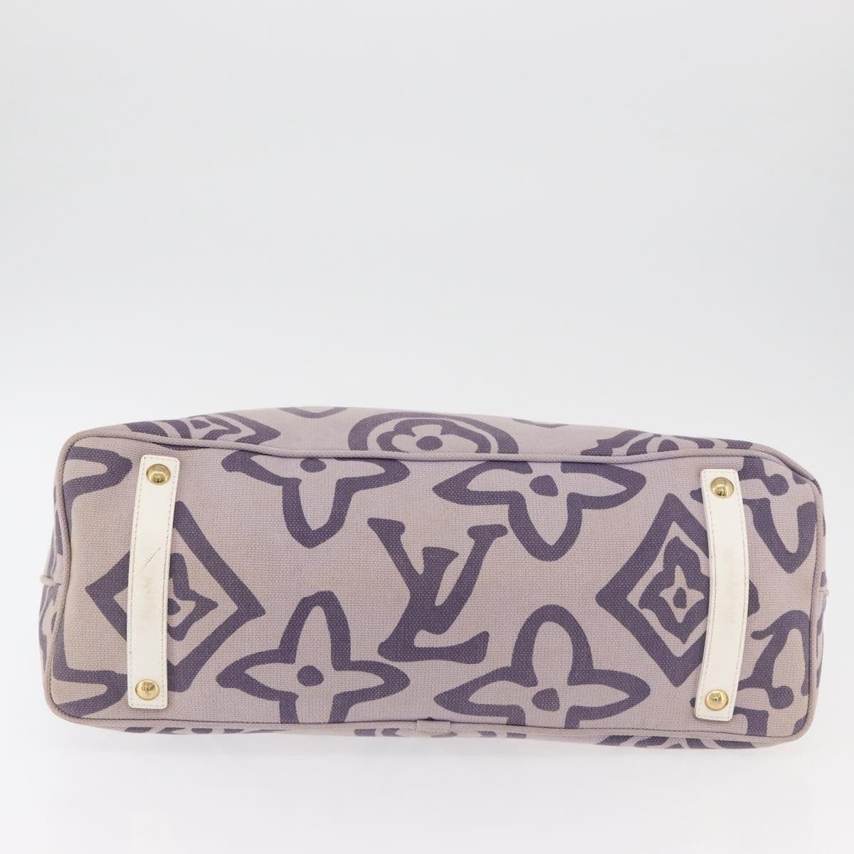 Louis Vuitton Tahitienne Cabas Canvas Purple Canvas Tote Bag Bag (Pre-Owned)