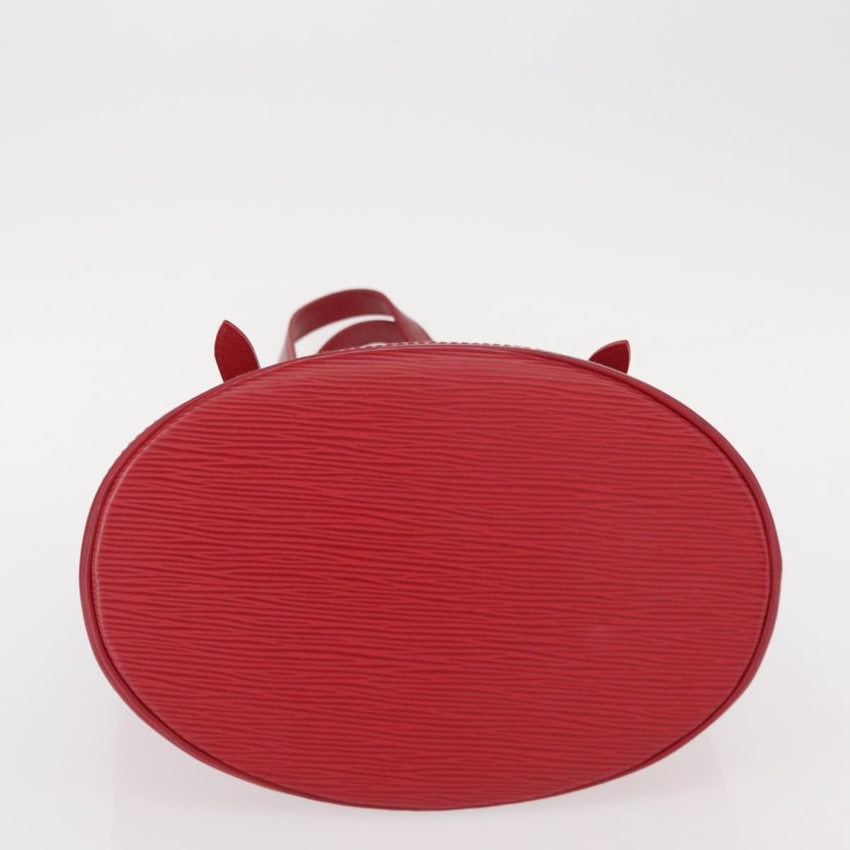Louis Vuitton Bucket Bag Epi Leather Red Leather Shoulder Bag Bag (Pre-Owned)