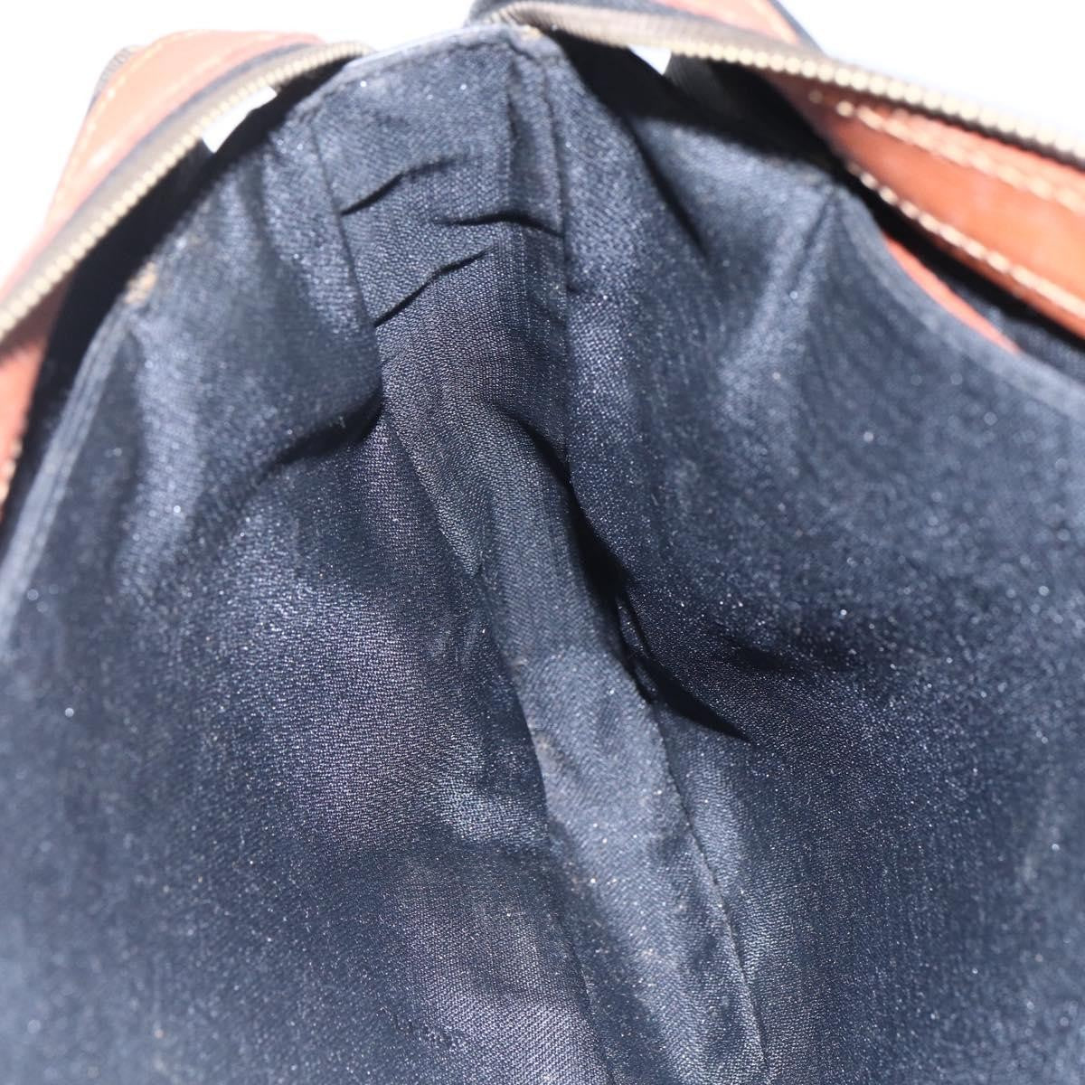 Fendi Vintage Pequin Convertible Boston Bag Coated Canvas Brown Canvas Handbag (Pre-Owned)