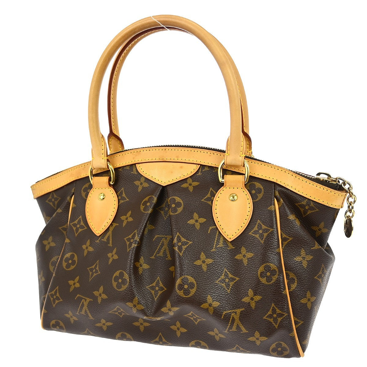 Louis Vuitton Tivoli Handbag Monogram Canvas Brown Canvas Handbag (Pre-Owned)