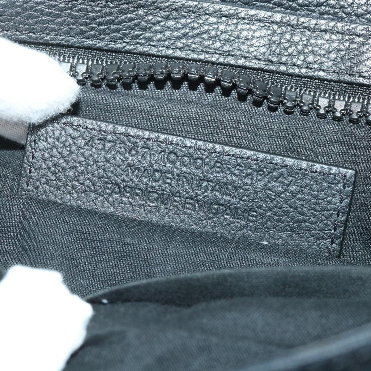 Balenciaga Vintage Pouch Leather Black Canvas Clutche & Pouche Bag (Pre-Owned)