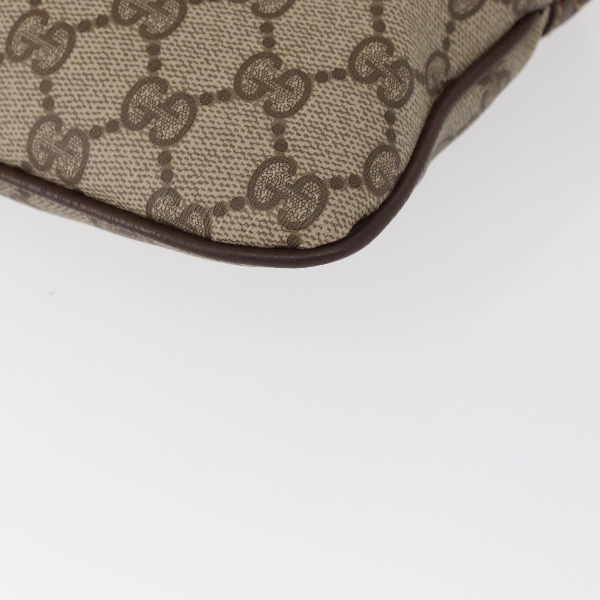 Gucci Vintage Web Crossbody Bag Gg Coated Canvas Beige Canvas Shoulder Bag Bag (Pre-Owned)