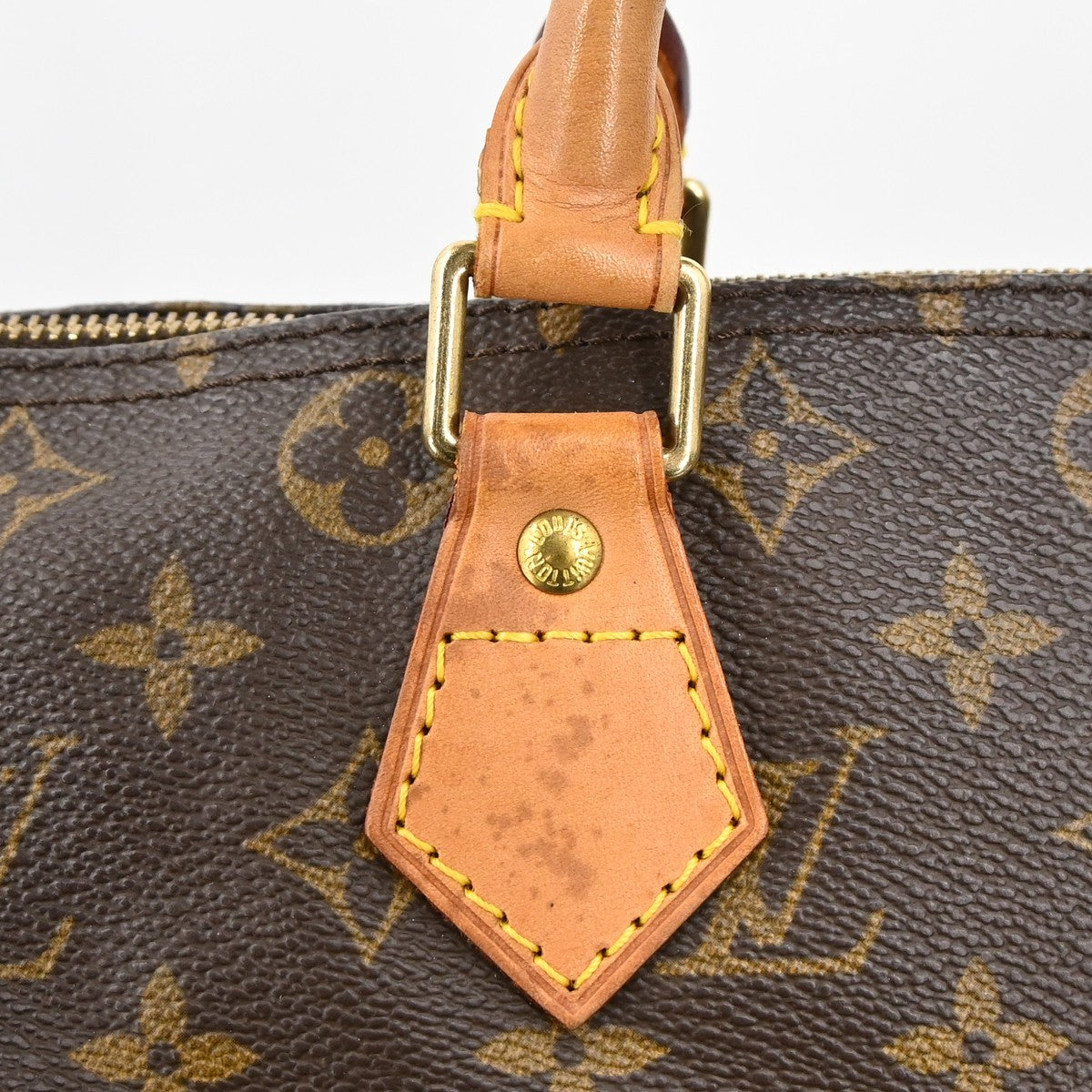 Louis Vuitton Speedy Handbag Monogram Canvas Brown Canvas Handbag (Pre-Owned)