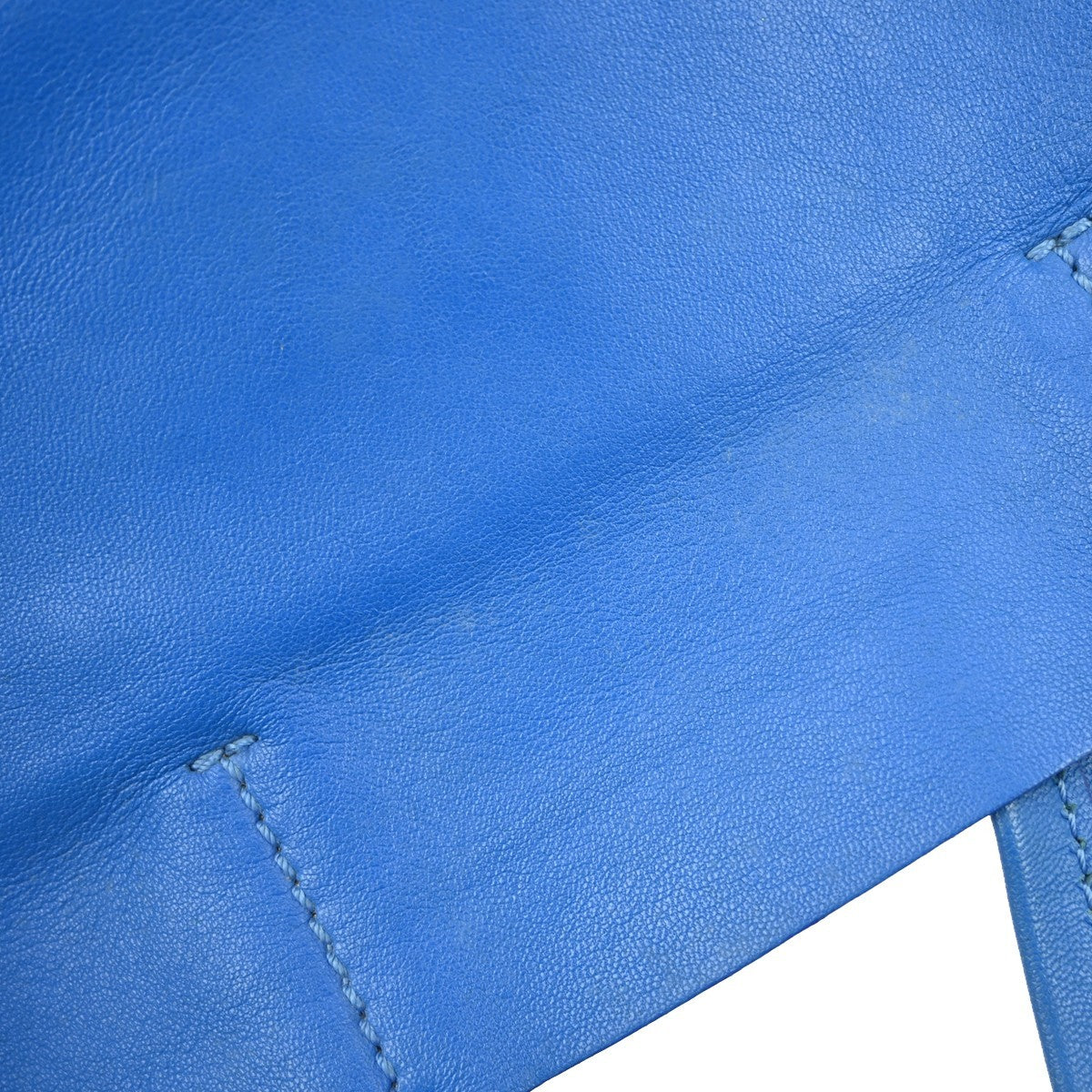 Celine Vertical Bi-Cabas Tote Leather Blue Leather Tote Bag Bag (Pre-Owned)