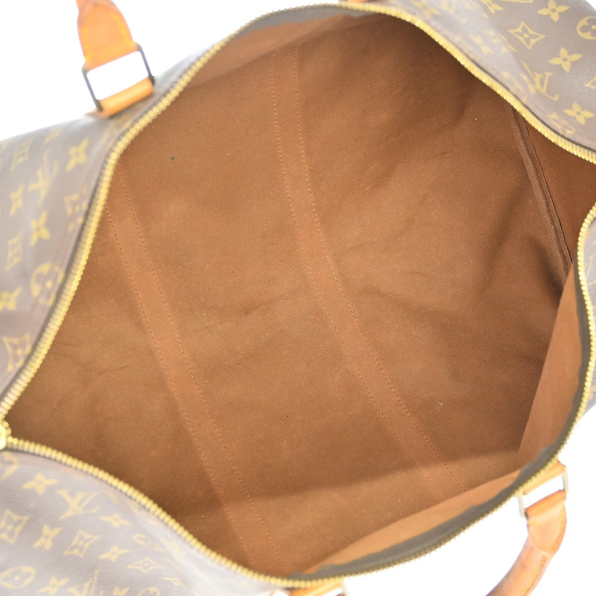 Louis Vuitton Keepall Bag Monogram Canvas Brown Canvas Travel Bag Bag (Pre-Owned)