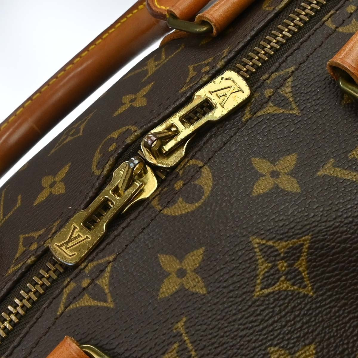 Louis Vuitton Keepall Bag Monogram Canvas Brown Canvas Travel Bag Bag (Pre-Owned)