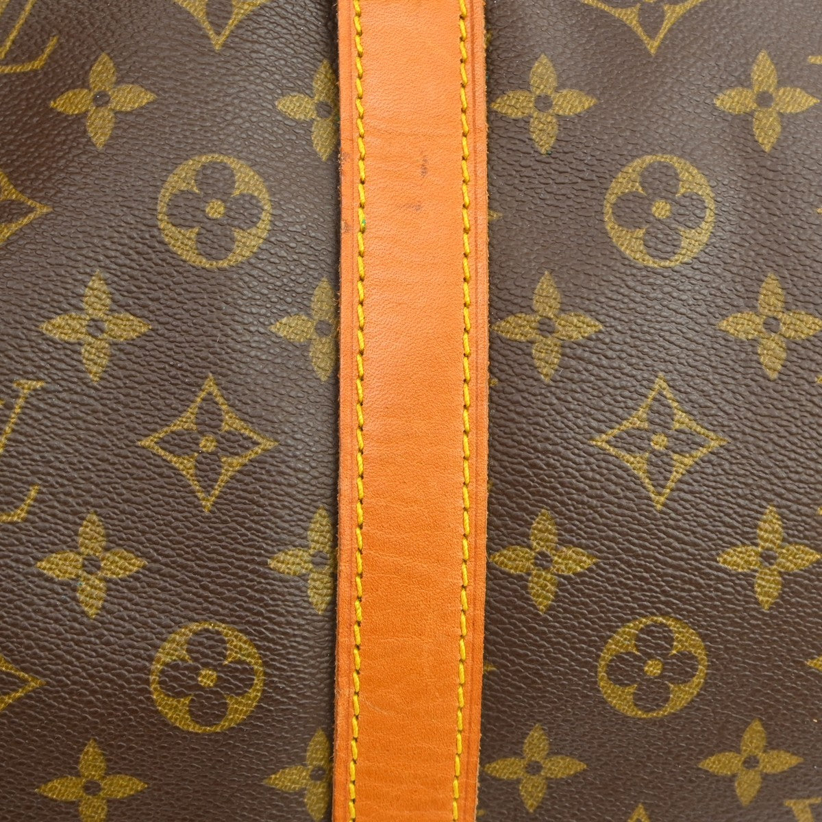 Louis Vuitton Keepall Bandouliere Bag Monogram Canvas Brown Canvas Travel Bag Bag (Pre-Owned)