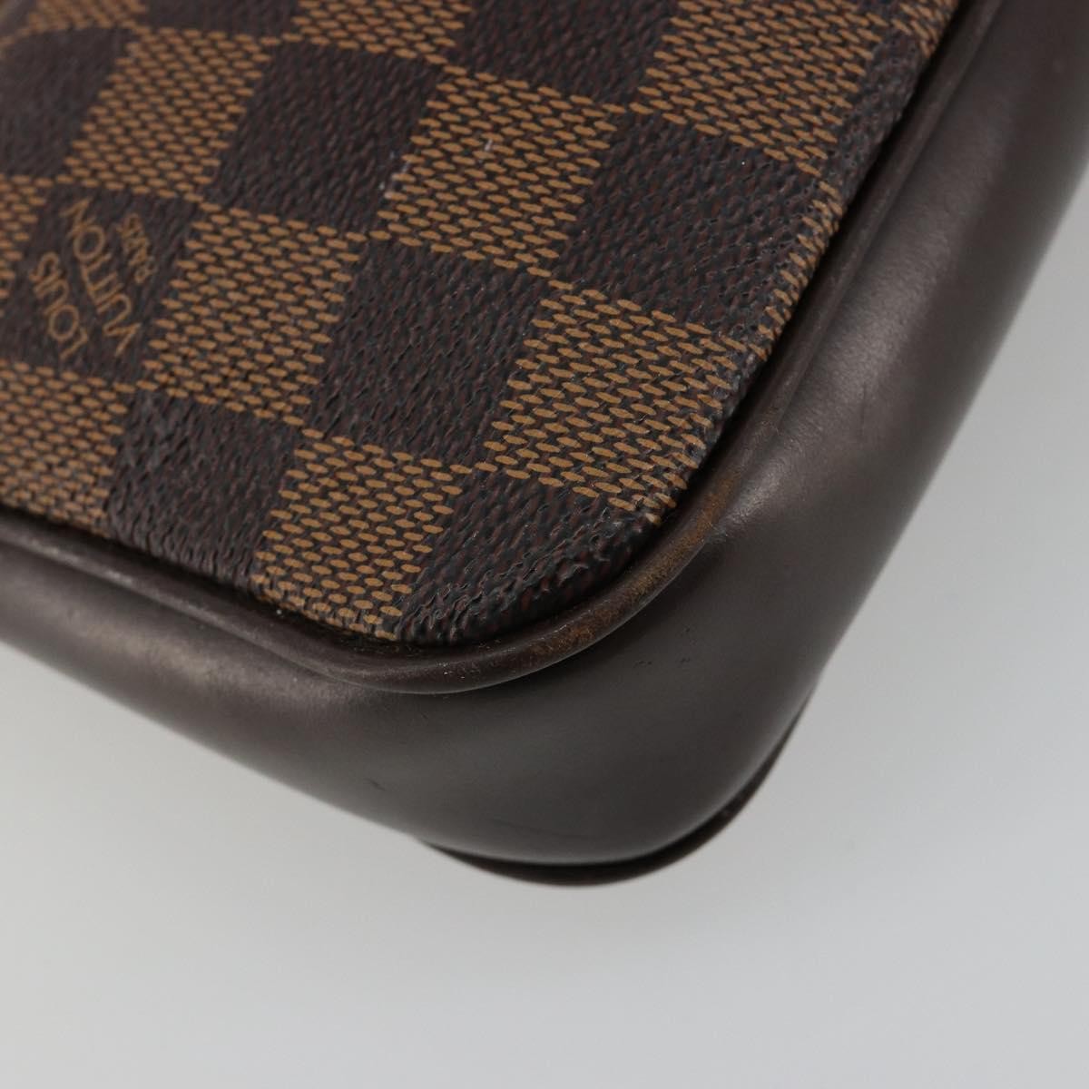 Louis Vuitton Navona Pochette Accessoires Damier Brown Canvas Clutche & Pouche Bag (Pre-Owned)