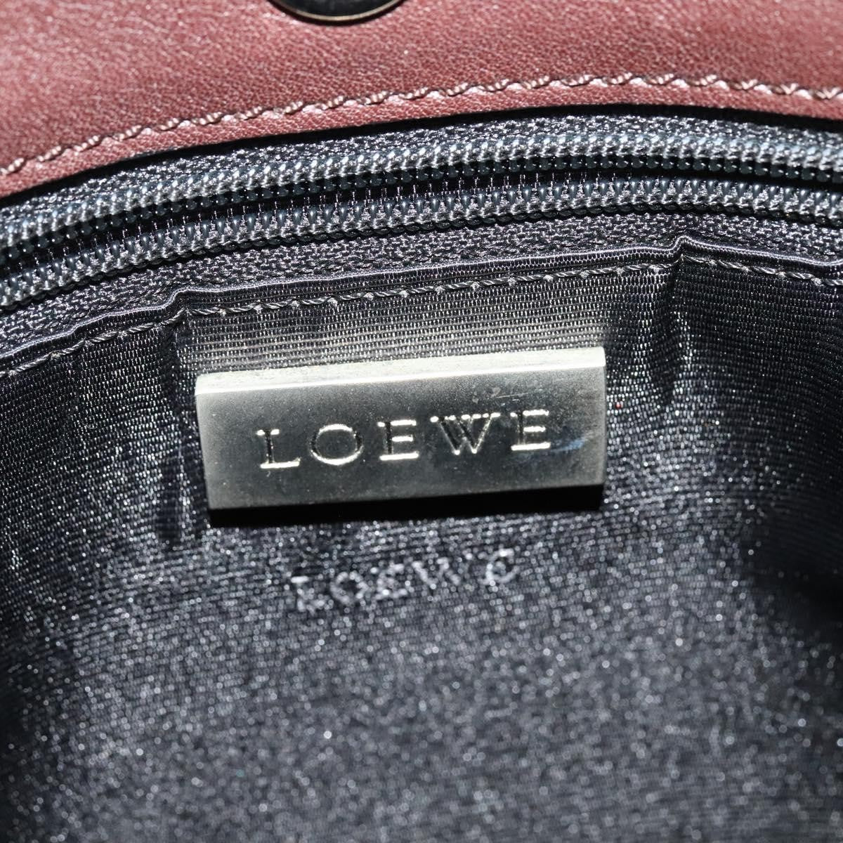 Loewe Anagram Shoulder Bag Leather Brown Leather Shoulder Bag Bag (Pre-Owned)