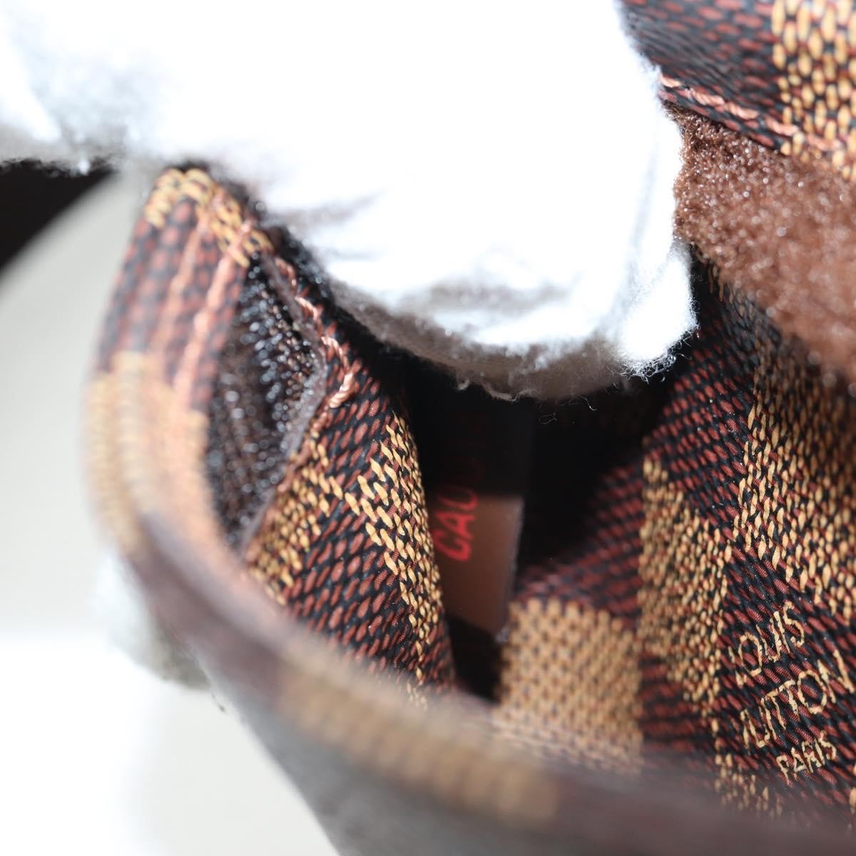 Louis Vuitton Geronimos Waist Bag Damier Brown Canvas Shoulder Bag Bag (Pre-Owned)