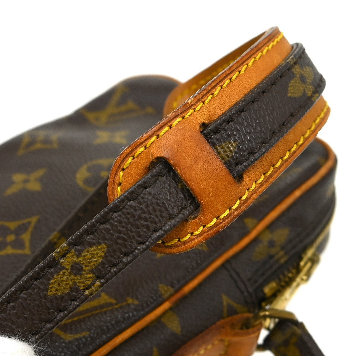 Louis Vuitton Danube Handbag Monogram Canvas Brown Canvas Shoulder Bag Bag (Pre-Owned)