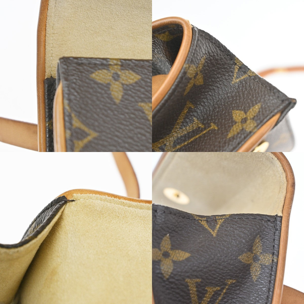 Louis Vuitton Florentine Waist Bag Monogram Canvas Brown Canvas Clutche & Pouche Bag (Pre-Owned)