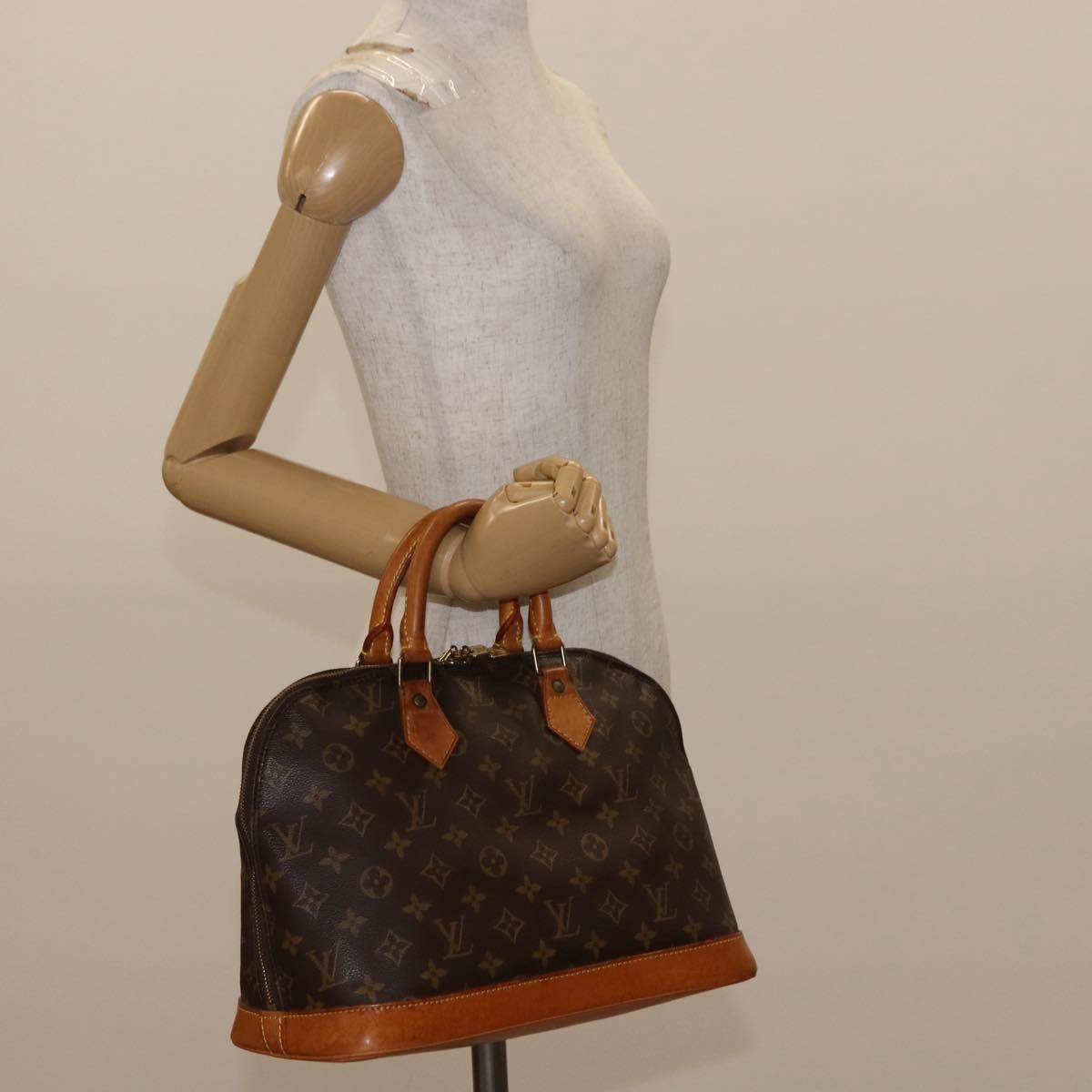 Louis Vuitton Vintage Alma Handbag Monogram Canvas Brown Canvas Handbag (Pre-Owned)
