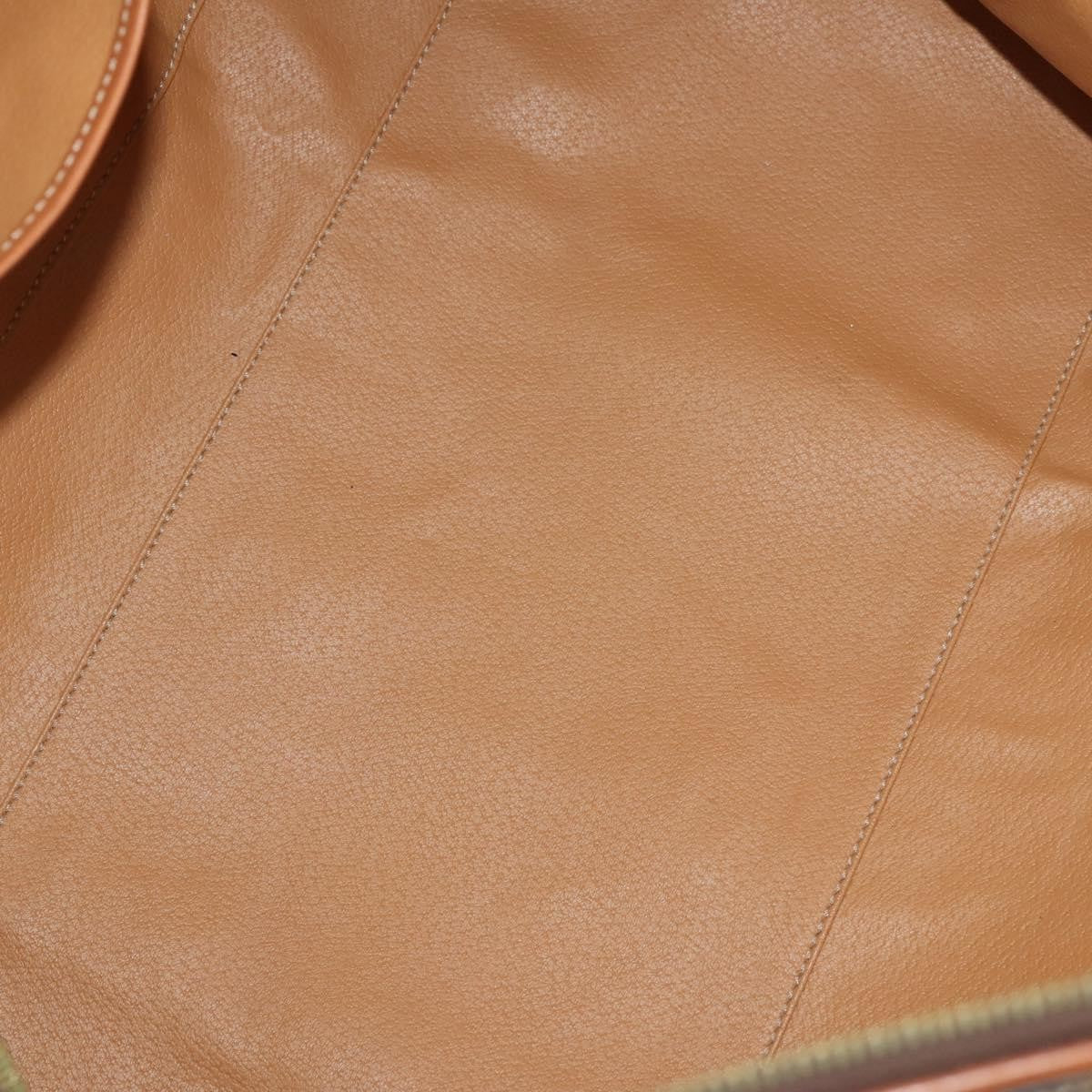 Celine Vintage Duffle Bag Canvas And Leather Brown Canvas Travel Bag Bag (Pre-Owned)