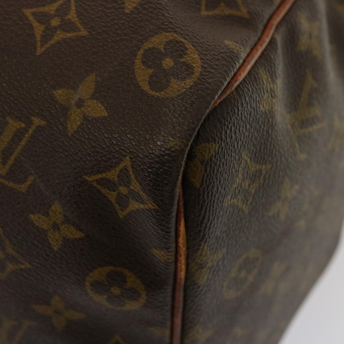 Louis Vuitton Keepall Bag Monogram Canvas Brown Canvas Travel Bag Bag (Pre-Owned)
