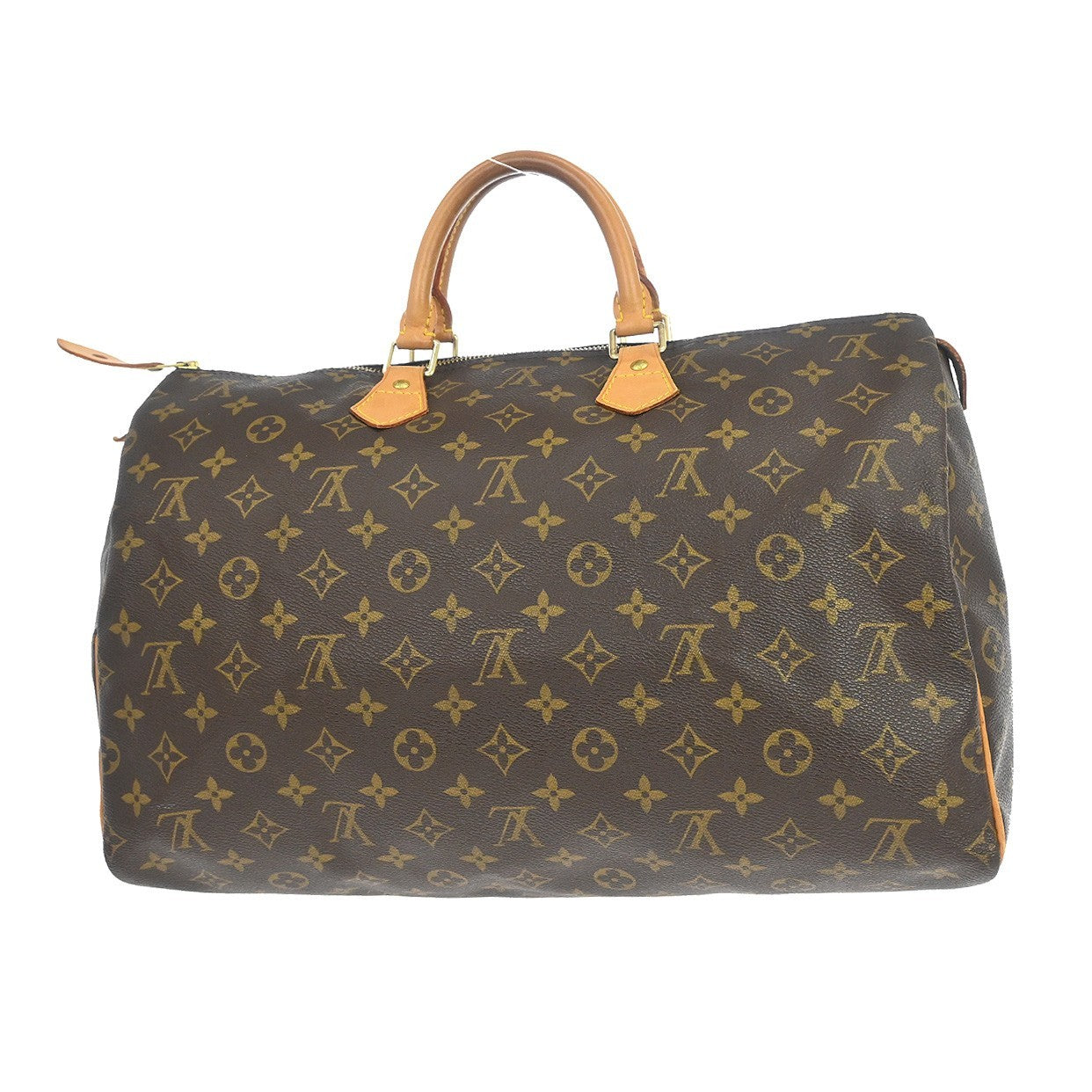 Louis Vuitton Speedy Handbag Monogram Canvas Brown Canvas Handbag (Pre-Owned)