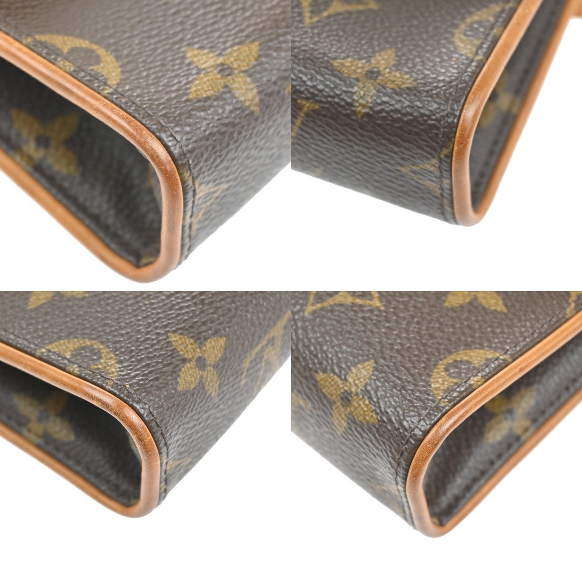 Louis Vuitton Florentine Waist Bag Monogram Canvas Brown Canvas Clutche & Pouche Bag (Pre-Owned)
