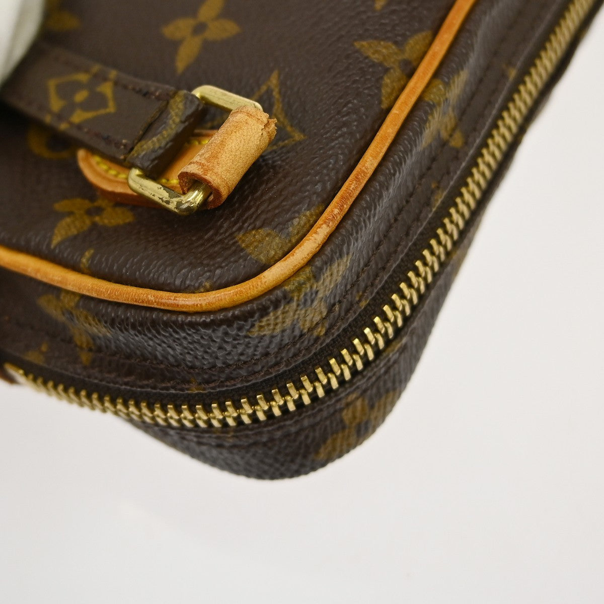 Louis Vuitton Pochette Marly Bandouliere Bag Monogram Canvas Brown Canvas Shoulder Bag Bag (Pre-Owned)