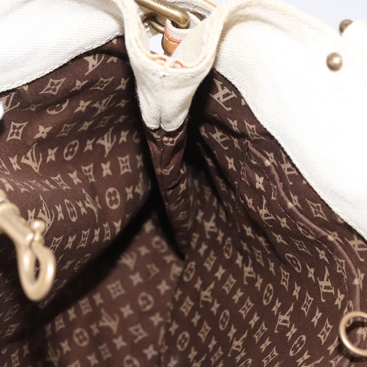 Louis Vuitton Globe Shopper Tote Canvas Beige Canvas Tote Bag Bag (Pre-Owned)