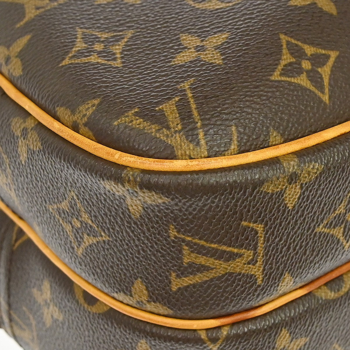 Louis Vuitton Reporter Bag Monogram Canvas Brown Canvas Shoulder Bag Bag (Pre-Owned)