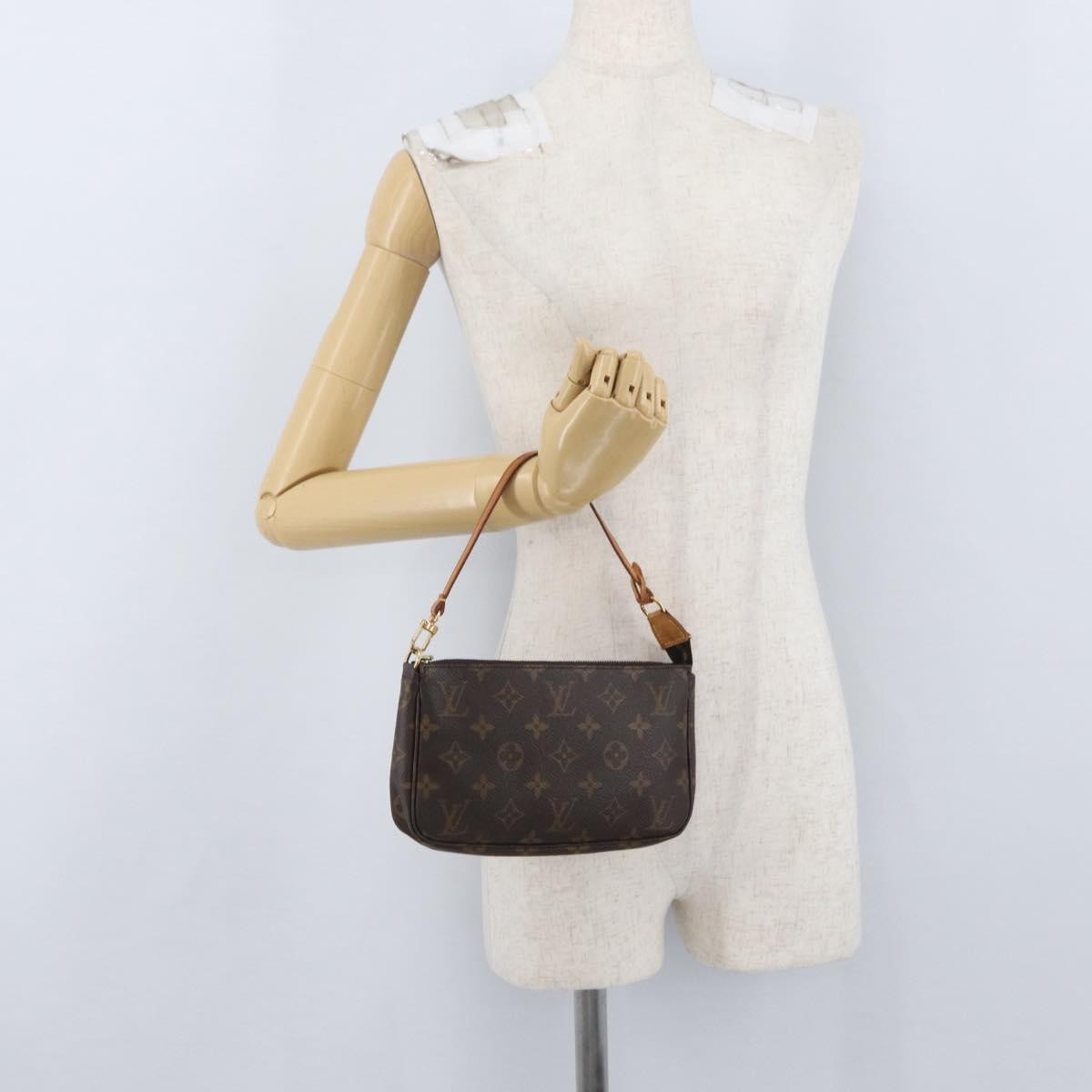 Louis Vuitton Pochette Accessoires Nm Monogram Canvas Brown Canvas Clutche & Pouche Bag (Pre-Owned)