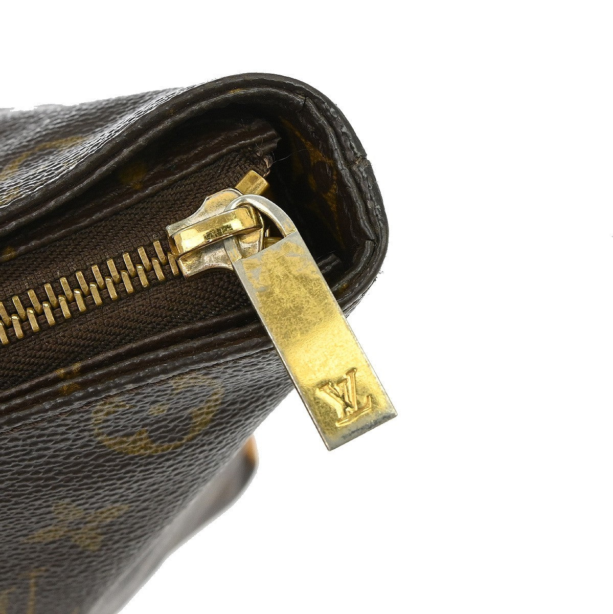 Louis Vuitton Cabas Mezzo Monogram Canvas Brown Canvas Tote Bag Bag (Pre-Owned)